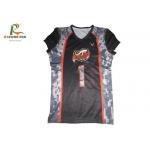 Polyester Mesh Custom Camo Football Jerseys TeamWear Silk Screen Printing for sale