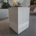 Frost Resistant Character Fiber Clay Planter Hand Carve Finishing For Lightweight Construction for sale