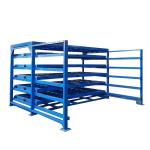 6 Layers Heavy Duty Stacking Shelves Manual Warehouse Storage System Customized Size for sale