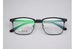 China Portable Rectangle Metal Browline Glasses Framework Unisex 3534 supplier