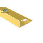 CQM Aluminium Floor Edge Trim Strip , T6 Aluminium Brushed Gold for sale