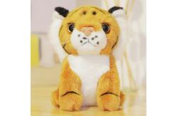 China EN71 25cm Simulation Tiger Stuffed Doll With Polypropylene Cotton Filling supplier