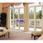Decorative Aluminum Clad Pine Wood Casement Door With Double Glass Waterproof for sale