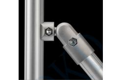 China Lean Pipe Joint Industrial Application Expandable Aluminum Pipe Connector 180 ° External Joint supplier
