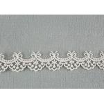 Cute Floral Embroidered Lace Trim Soft Ivory Bridal Lace Border For Art Decoration for sale