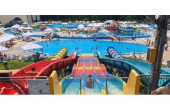 China Craiova Swimming Pool Water Slide Sets Fiberglass Huge Water Park Slides supplier