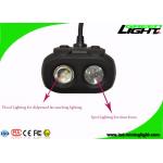 Rechargeable OLED Led Miners Cap Lamp 15000lux Waterproof Dual - Beam Functional