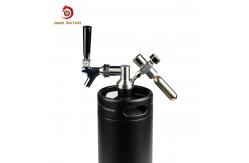 China 3.8l 128oz Pressurized Mini Keg 304 Stainless Steel Custom Logo Oem Odm supplier