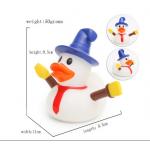 Snowman Shape Rubber duck Funny Christmas Themed Rubber Ducks For Holiday Decoration Outdoor for sale