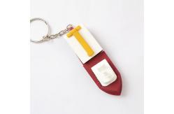 China 3D Boat Shapes PVC Customized USB Flash Drives 128GB H2 Testing supplier