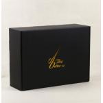 Gift 250gsm Grey Board Cardboard Package Boxes Gold Foil Stamping for sale