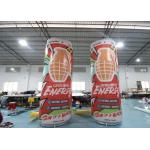Tarpaulin Drinks Zip Top Inflatable Advertising Can With Blower for sale