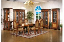 China Customized High End Solid Wood Dining Table Set Marble Kitchen & Dining Room Tables supplier