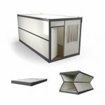 High Security Folding Container House Rock Wool Sandwich Panel Container Folding Homes for sale