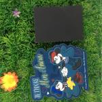eco flexible PVC rubber embossed pvc patch customized shape Key chain