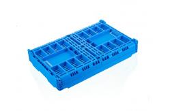 China Blue Collapsible Stackable Crates Vegetable Transporation Storage supplier