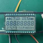 Customized TN Positive Transflective Monochrome Segment LCD Display 3.0V