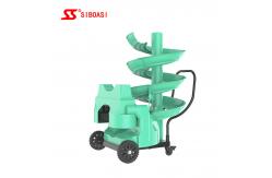 China vertical oscillation Ball Launcher For Soccer , Football Ball Throwing Machine supplier