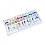 Non Toxic 12 Colors Artist Acrylic Paint 12ml Per Tube For Canvas Painting for sale