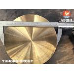 ASTM B171 C46400 Naval Brass Disk Copper Alloy Plate For Tubesheet Drilling Heat Exchanger Components for sale