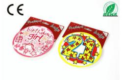 China Delicate Festival Flashing LED Module Sticker 80GSM WCA EMC Musical LED Badge supplier