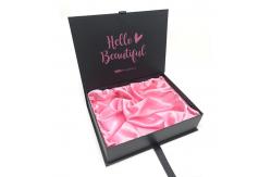China Customized Magnetic Gift Box Cardboard Paper Wig Hair Extension Folding Packaging Box supplier