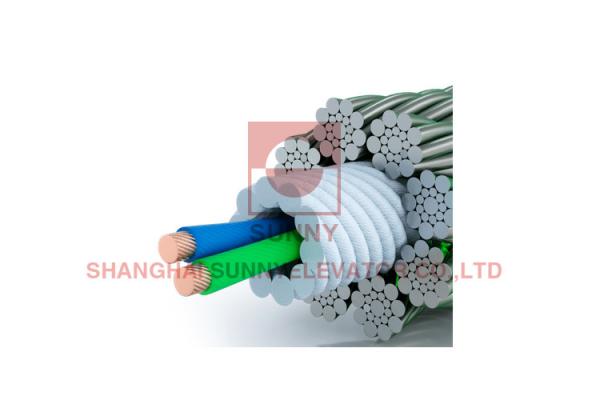 Elevator Maintenance Platforms Special Rope With Electrical Conductors