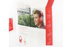 China 80gsm PMS Consumer Electronics Packaging Boxes Customized Folding C1S Card supplier