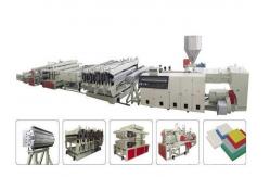 China Plastic Board Making PVC Foam Board Machine With Twin Conical Screws Extruder supplier