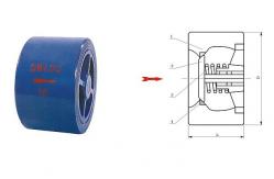 China CVWR Cast copper wafer silence check  industry system power station valve 100mm supplier