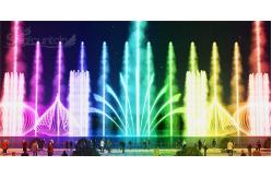 China Colorful Peacock Tail Fountain Swing Water Fountain supplier