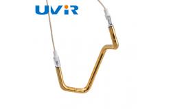 China 3D Shape Infrared Heating Element Tube , Gold Paint  Replacement Infrared Heating Element supplier