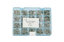 China Orthodontic Passive Self Ligating Brackets Crystal Sapphire Braces 345 Hook supplier