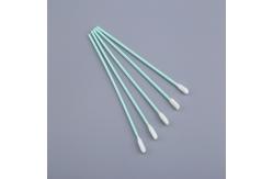 China Dust Free Foam Cleaning Swabs , Printhead Cleaning Swabs Long PP Handle supplier