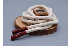 China 4mm Round Elastic Drawstring Cord For Sweatpants Cotton Material supplier