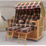 UV Resistant All Weather Roofed Wicker Beach Chair & Strandkorb For Seaside for sale