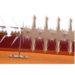 Anti Corrosion Fence Razor Spikes Hot Dipped Galvanized Rotary for sale