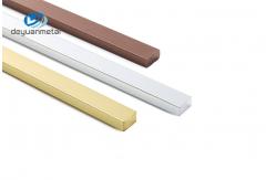 China ODM Matt Silver Aluminium Flat Profile Alu 6063 T5 Extruded Rectangular supplier
