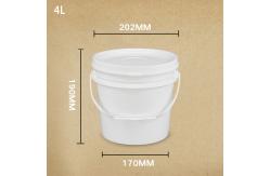 China Supplied 4L Round Plastic Bucket for Chemical Liquid Packing Capacity and Sample supplier