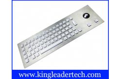 China Panel Mount Illuminated Metal Keyboard High Resistant With Optical Trackball supplier