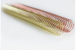 China Gold Plated 50mm 4:1 12 Coil Binding Service For Book Binding supplier