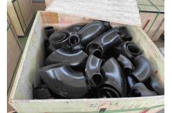 China Black 90 Degree LR Elbow , Galvanized Alloy Steel Elbow Reducing Shape supplier