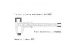 China 0-150mm Measuring Ruler Double Foot Plastic Vernier Caliper supplier
