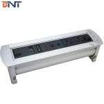 Brushed Aluminum Alloy   Desktop Multimedia Connector With 3Mm Panel Thickness