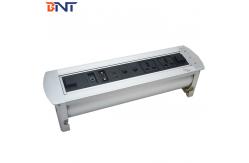 China Brushed Aluminum Alloy   Desktop Multimedia Connector With 3Mm Panel Thickness supplier