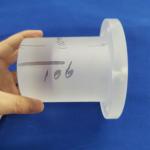 Heating Quartz Glass Tube Flange Sio2 2.2g/Cm3 High Purity Morse 6.5 for sale