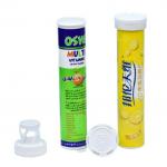 144ml PP Custom Logo Plastic Bottles for Effervescent Tablet Tube in Offset Printing for sale