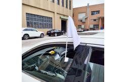 China Customized Double Sided Printing Polyester Sublimation Car Flags Blanks supplier