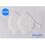 Anti Coronavirus White N95 Face Mask Surgical Disposable In Melt - Blown Fabric for sale