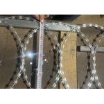 500mm Coil Diameter Flat Rape Coils Razor Wire To Security Fence